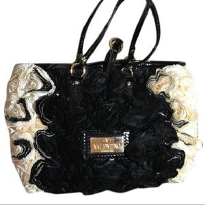 Valentino Rosier Black and cream Tote